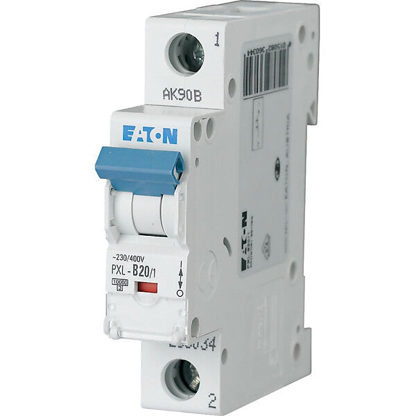 Eaton LS-Schalter m.Beschrift. B 20A, 1p PXL-B20/1